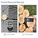 HOLDPEAK Pinless Wood Moisture Meter, Non-Destructive Moisture Meter for Wood, Concrete, Floors, Walls, Measuring Depth 20-40mm Digital Moisture Meter with Masonry-Spherical Sensor, Large LCD Display