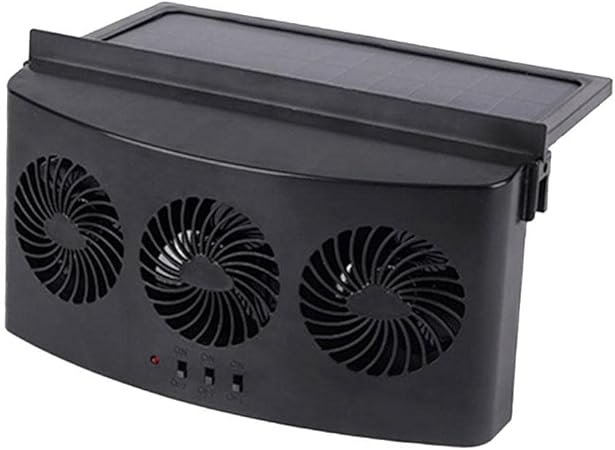 Amazon.com: LIUZHIPENG Solar Powered Car Fan Auto Front Rear Window ...