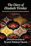 The Diary of Elizabeth Drinker: The Life Cycle of an Eighteenth-Century Woman