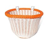 Colorbasket Front Handle Bar Adult Bike Basket, Water Resistant, with Leather Straps
