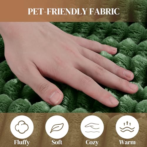 Image of 108 inch L Shaped Cloud Boneless Sectional Couches for Living Room, Modern Comfy Modular Deep Seat Memory Foam Compressed Corduroy Sofa Oversized Left Facing Chaise, No Assembly Required, Green