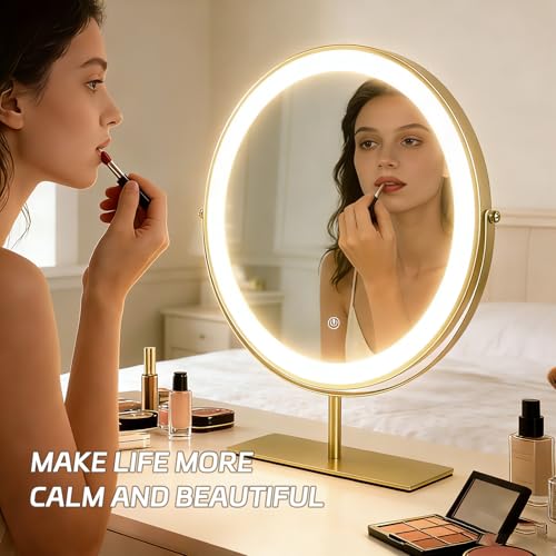 Espejo para Maquillaje Redondo con Luz LED y Soporte miniatura 7