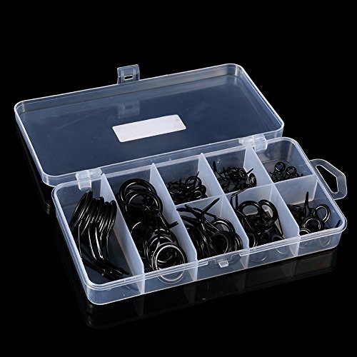 75 Guide Per Canna Da Pesca In Ceramica E Acciaio Inox + 10 Punte - Kit Ricambio Per Costruzione E Riparazione Canne - 4