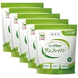 グアー豆 食物繊維 サンファイバー 1kg×5袋セット グアーガム分解物 体に優しい 発酵性 水溶性食物繊維 パウダー サプリ 水 サッと溶ける 善玉菌 医療現場でも活用
