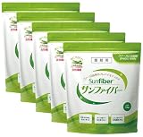 グアー豆食物繊維 サンファイバー 1kg×5袋セット グアーガム分解物 体に優しい 発酵性 水溶性食物繊維 パウダー サプリ 水 サッと溶ける 善玉菌 医療現場でも活用