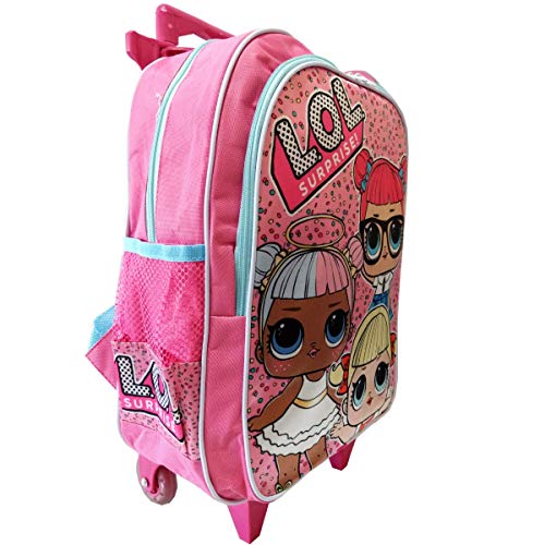 Kit Mochila Infantil Bonecas LOL Surprise de Rodinhas Tam G