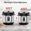 Sweetcrispy 16-in-1 Electric Pressure Cooker 8QT, 12-Preset Multi Cookers with Ceramic Pot, Slow Cook Rice Steamer Sauté Soup Yogurt Maker and More, Recipe Book #1