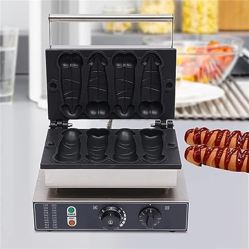 Commercial Electric Hot Dog Baker Pene Hot Dog Waffle Maker Iron
