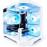Qehi Gaming PC Desktop, Ryzen 7, RX 9060 XT 8GB GDDR6 | RGB Computer WiFi 6