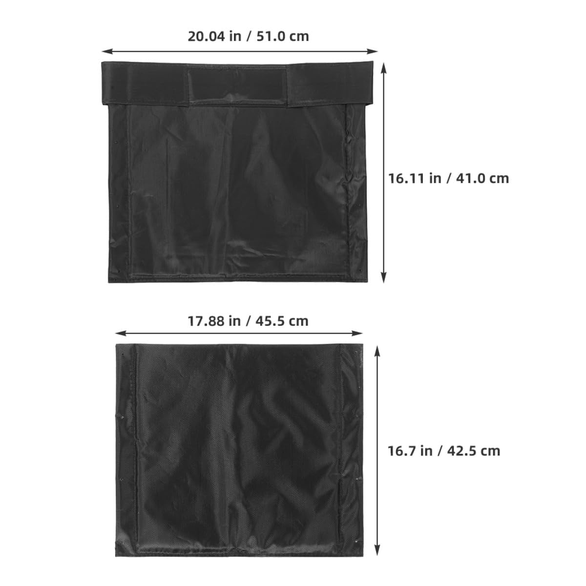 SHOWERORO Juego de Cojín Respaldo y Almohadilla Asiento para Silla de Ruedas en Tela Oxford Negra, Soporte Ergonómico y Antideslizante, Diseño Simple y Fácil de Transportar