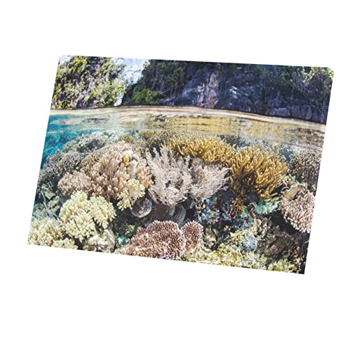 Tableau corail mer ocean 90x60cm pour decorer votre salon marin