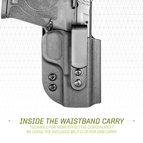 Fobus Swez9 Concealed Carry Holster For Smith & Wesson M&P 9 Shield Ez, 380 Shield Ez, 30 Super Carry Shield Ez, Equalizer, Optics Ready, Tuckable Iwb And Owb, Right Handed #TOP3