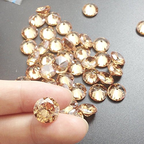Zircone rond 2mm champagne AAA éclat diamant pour bijoux d'exception - 5