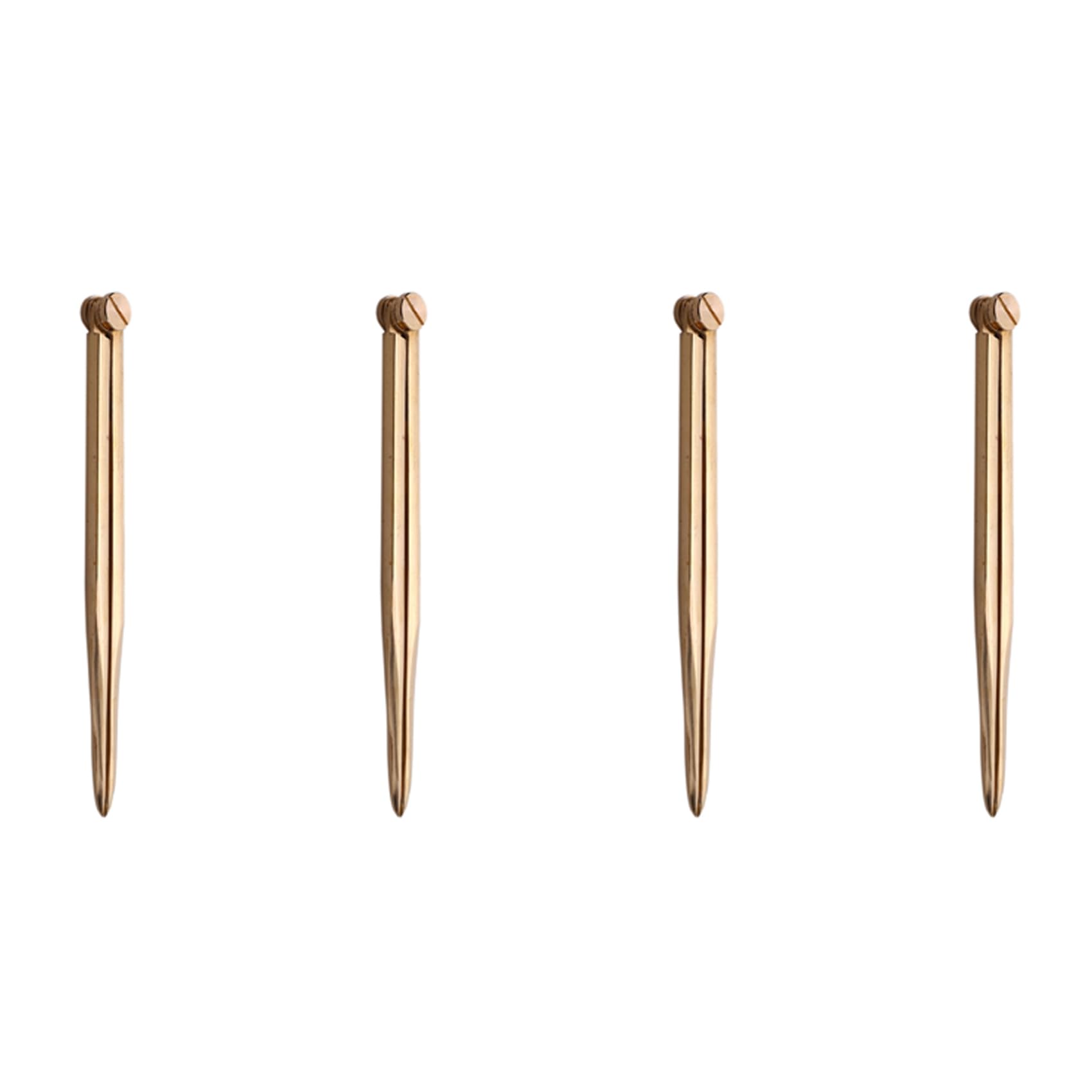 Jnchdghwa Golden 4 Pcs 168Mm Nautical Chart Straight Divider Solid Brass Marine Dividing Tool No Rust For Architects Marine Navigation