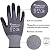 DS Safety Work Gloves, Spandex Liner Nitrile Coated Work Gloves, NP1001 (Large-Pack of 12, 12 Pairs)