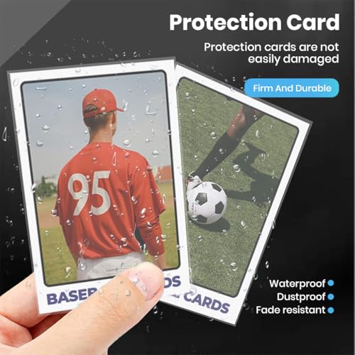 Image of PATPAT 100Pcs Trading Card Sleeves Open Card Sleeves for Game Cards Photo Cards Pouches 2.5 inch x3.5 inch Clear Pouches Anti-stain Protective Sleeve for Collectible Trading