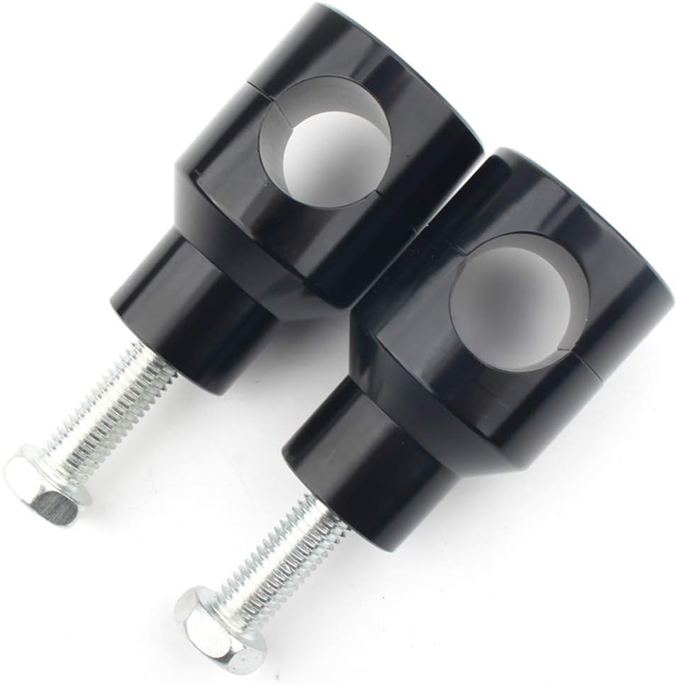 1" 25mm Motorcycle Handlebar Risers Clamp For Harley Cruisers Chopper Aftermarket Motorbike Parts (Silver)