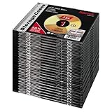 25 CD-Leerhüllen Hama CD Box Slim, Schwarz, 25er Pack