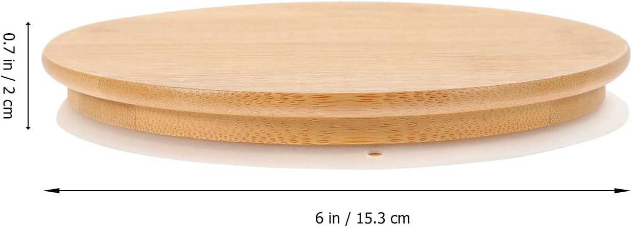 Cabilock 2pcs round Canning Lids with Leak-proof Sealing Rings for Jars and Pudding Bottle Jars for Home and Camping