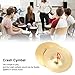 CHEOTIME 1 Pair Hand Cymbals, 14.7cm / 5.79in Mini Hand Cymbals Crash Cymbal Belly Dancing Finger Dance Musical Instrument for Dancer Party