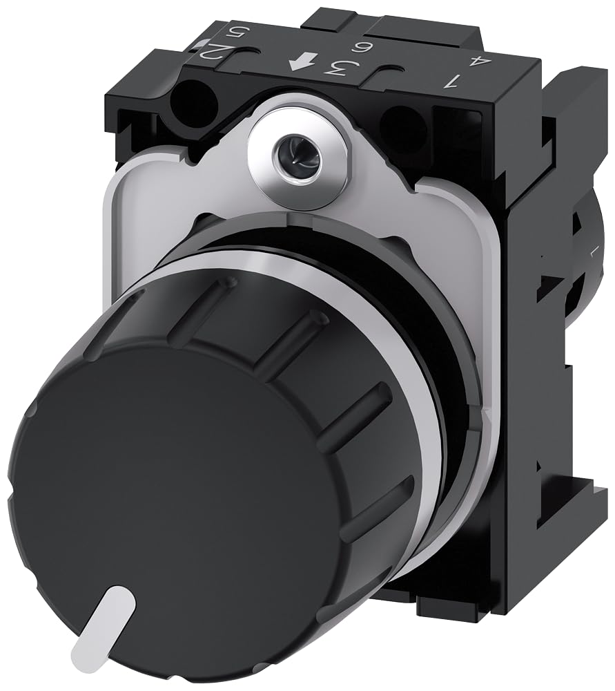 Siemens sirius - Potenciometro compacto redondo plastico negro 10k ohm