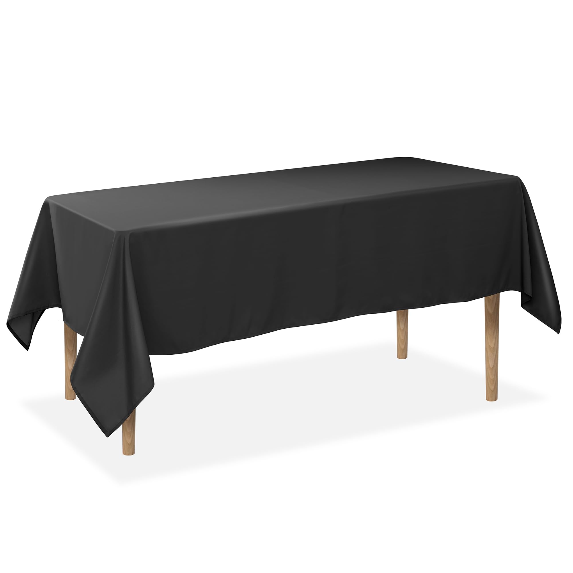 Lanns Linens Premium Polyester Tablecloth For Wedding, Restaurant Or Banquet Use 60 In. X 102 In. , Black-image-21