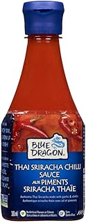 Blue Dragon, Thai Sriracha Chilli Sauce, Hot & Spicy Dip, Made with Garlic & Chillies, Gluten Free, No Artificial Flavours or Colours, 310ml