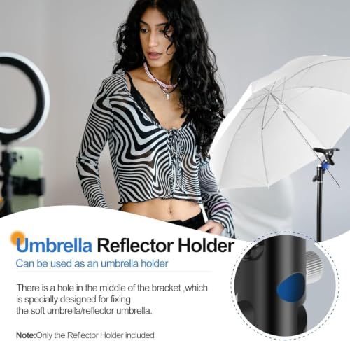 Image of EMART Photography Reflector Holder 5 /8 inch Heavy Duty Metal Backdrop Clips