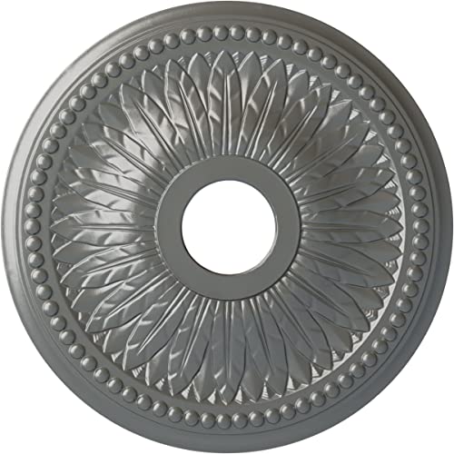 Ekena Millwork CM18BISLSDecorative Ceiling Medallions Modeled After Original Historical Patterns & Designs, Silver