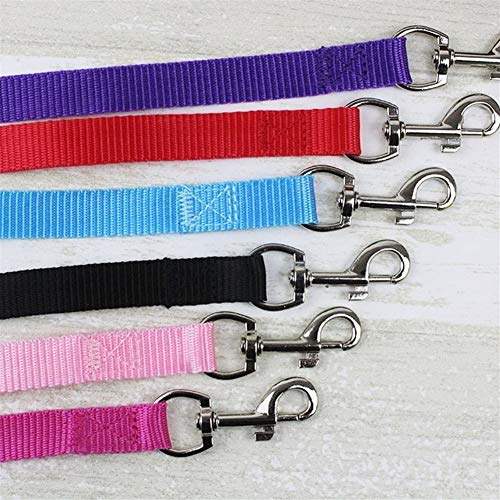 120 * 1.5cm Nylon Kleine Huisdieren Leads Cat Small Dog Leash Basic Design Training Puppy Leash Zwart Rood Groen Blauw Paars Rose (Color : Red, Size : 120x1.5cm) - Image 7