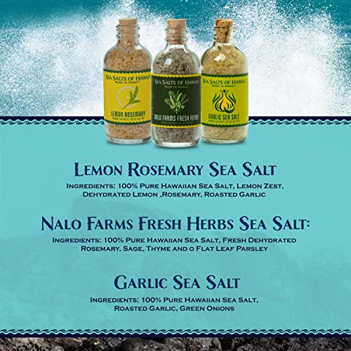 Pack de 3 sales marinas variadas Sea Salts of Hawaii miniatura 3