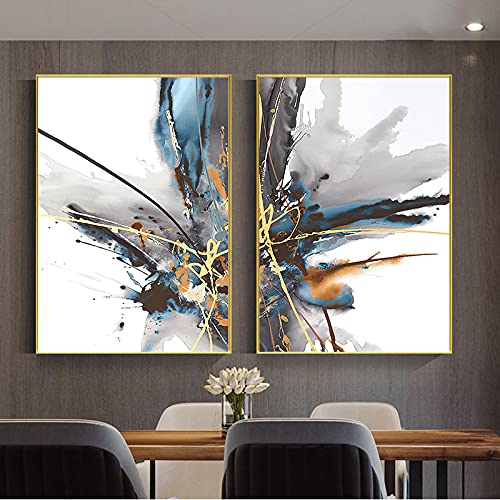 Peinture sur toile encre abstraite de haute qualité pour décoration murale