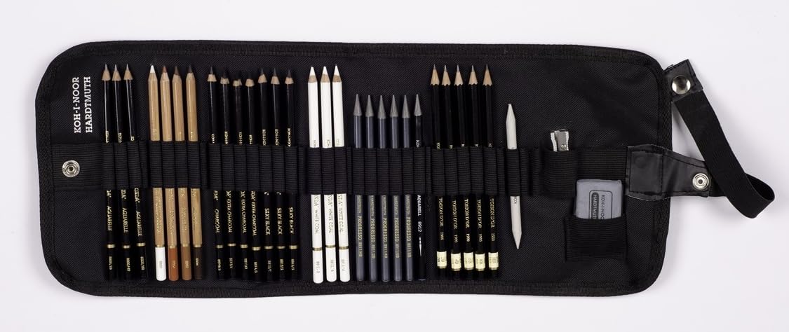 KOH-I-NOOR Set de artista en estuche enrollable 8891 de 31 pulgadas 889100006TP