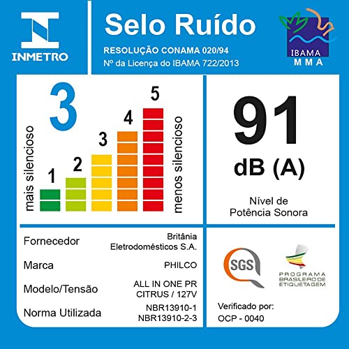 Multiprocessador All In One Lâminas em Aço Inox Philco 127