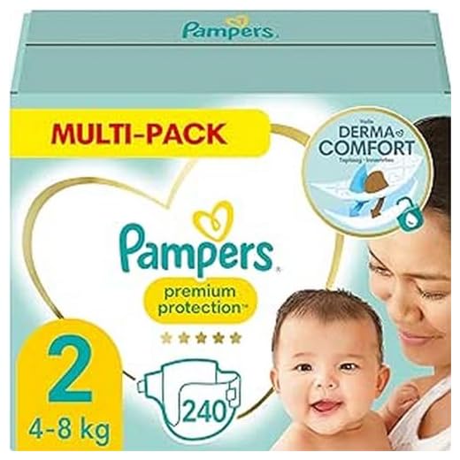 Pampers - Premiumskydd - Storlek 2 (4-8kg) - Månadslåda 240 blöjor - 1 bit