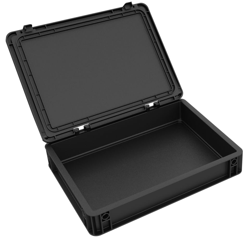 Auer Packaging DDEB070ESD Eurobehälter/Euro Box mit Scharnierdeckel ESD ED 43/75 HG