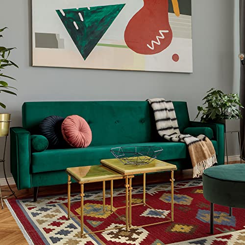 HAMID - Alfombra Kilim Lori con Diseño Oriental, 100% Lana, Alfombra Kilim, Tejido a Mano, Alfombra de Pasillo, Salón, Dormitorio, Sala de Estar, Entrada (D.3, 230x160 cm)…