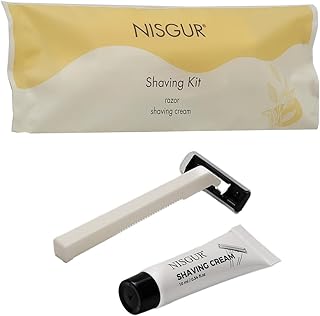 Disposable Shaving Cream and Razor Kit Pack of 100 Individually Wrapped Hotel Shaving Kit