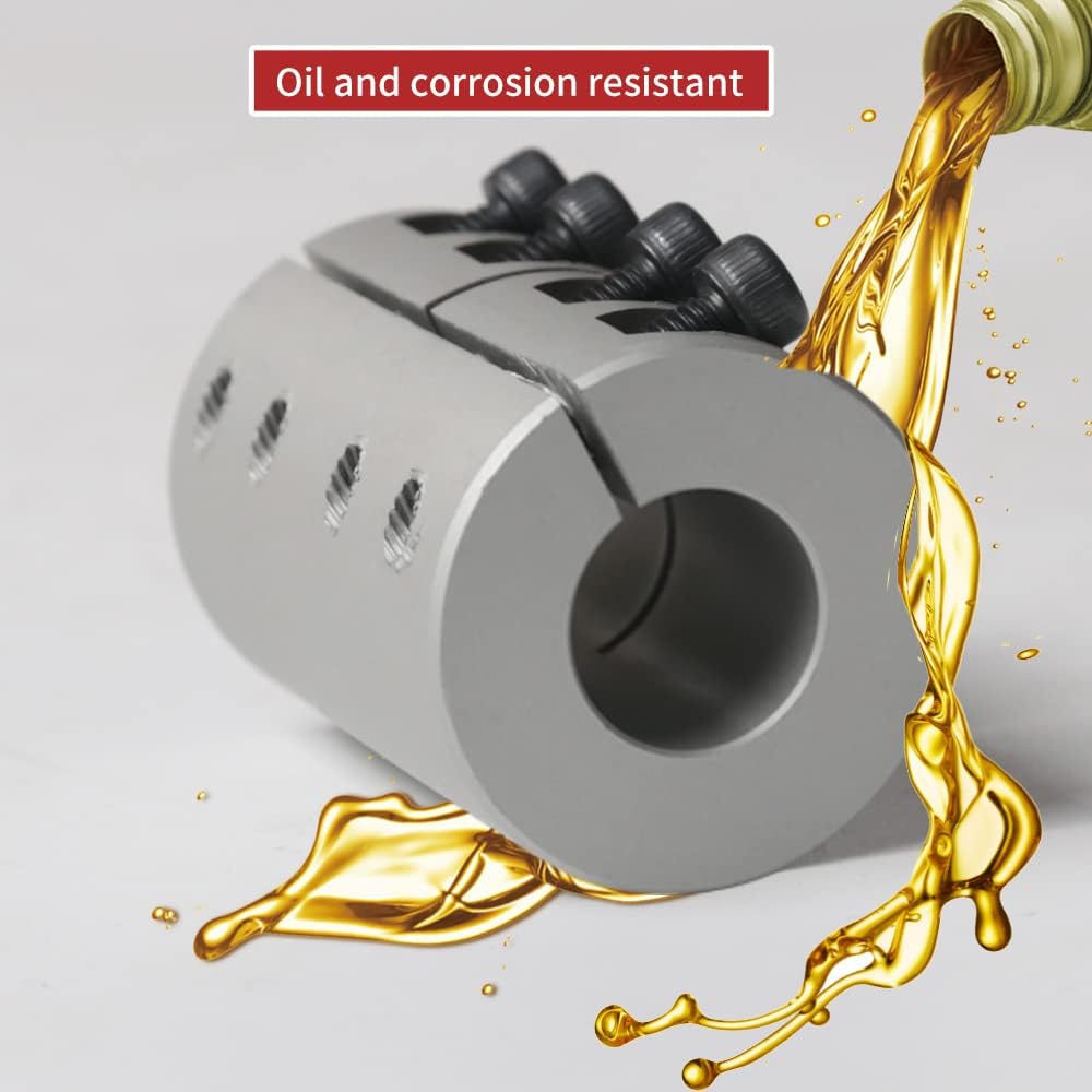 Rigid Coupling D32 x L45 13mm to 13mm Bore Aluminum Clamp Shaft Coupler with M5 Screws for Servo Stepper Motor Connector CNC Machine 3D Printers for High-Precision Applications