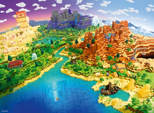 Ravensburger Puzzle Minecraft de 500 pièces | Qualité supérieure fabriqué en Europe | Matériaux certifiés FSC