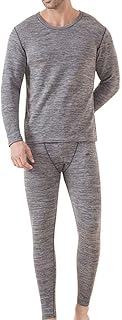 Conjunto de camisa térmica gruesa y elástica unisex, transpirable, cálida y simple, ropa interior de invierno, color azul oscuro, azul oscuro, Talla única