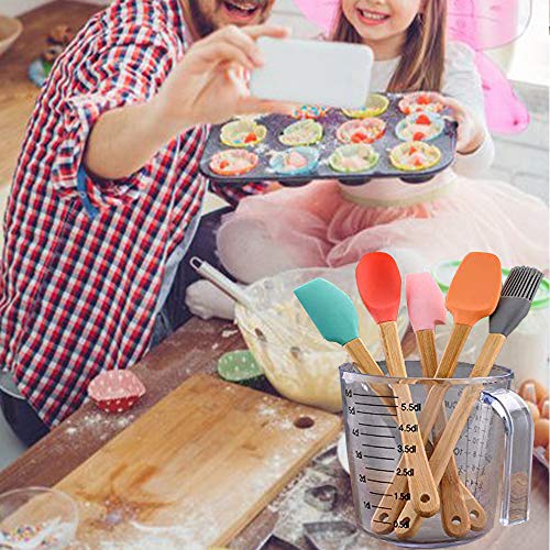 Ksendalo Silicone Small Spatulas Set Of 5, Small Rubber Spatulas For Scraping, Cooking, Baking And Mixing For Kitchen Use #TOP3