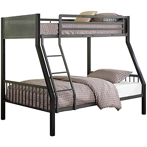 Authentic International Twin/Full Loft Bunk Bed with Ladder Without Mattress - Image 2