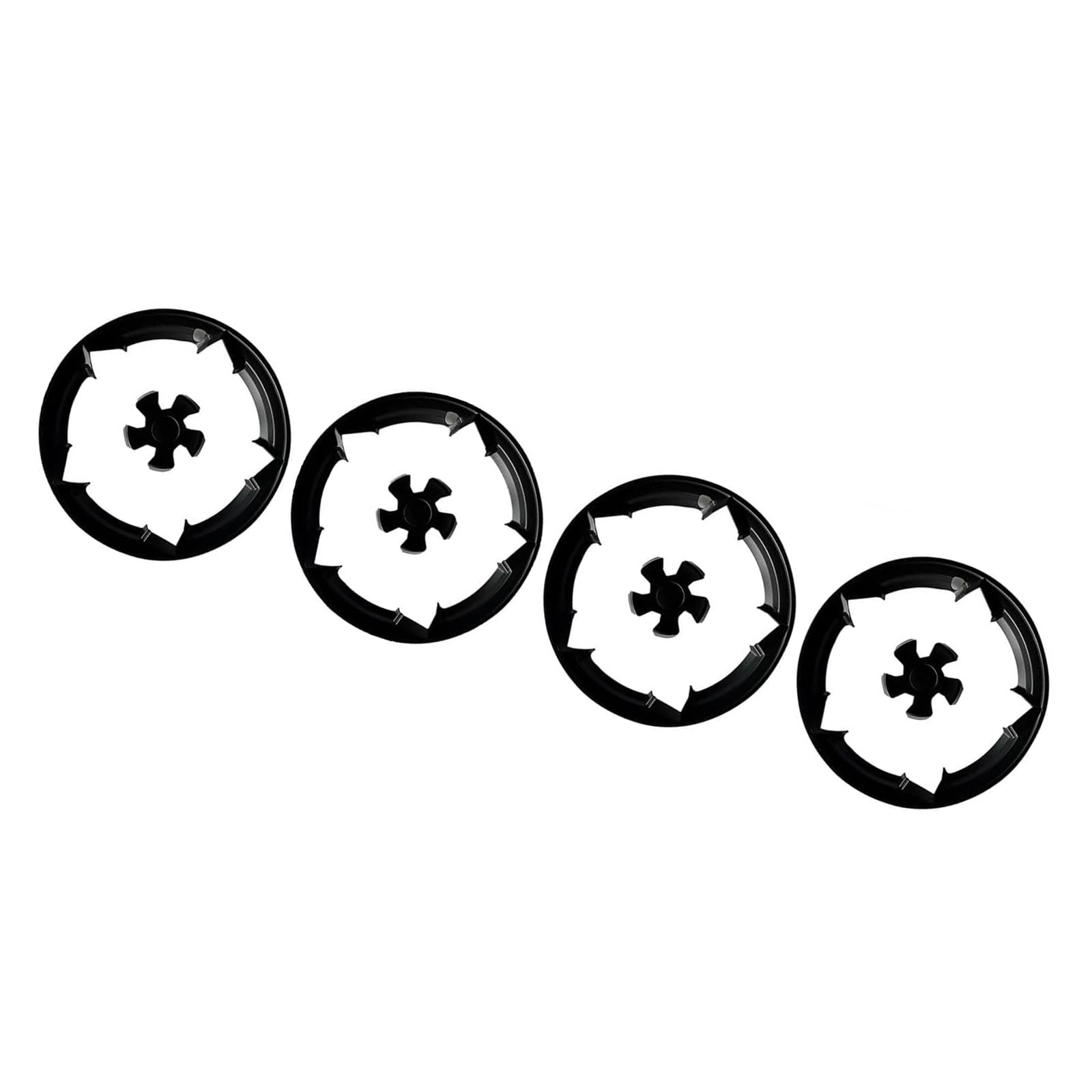 Lot de 4 protections de roue de qualité supérieure de 48,3 cm pour le transport en ABS, cadre absorbant les chocs, montage rapide, accessoire de roue