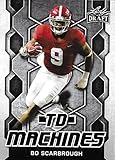 2018 Leaf Draft TD Machines #TD-02 Bo Scarbrough New Orleans Saints (RC - Rookie Card Insert)(NFL Football Draft Pick) NFL Football Card NM-MT