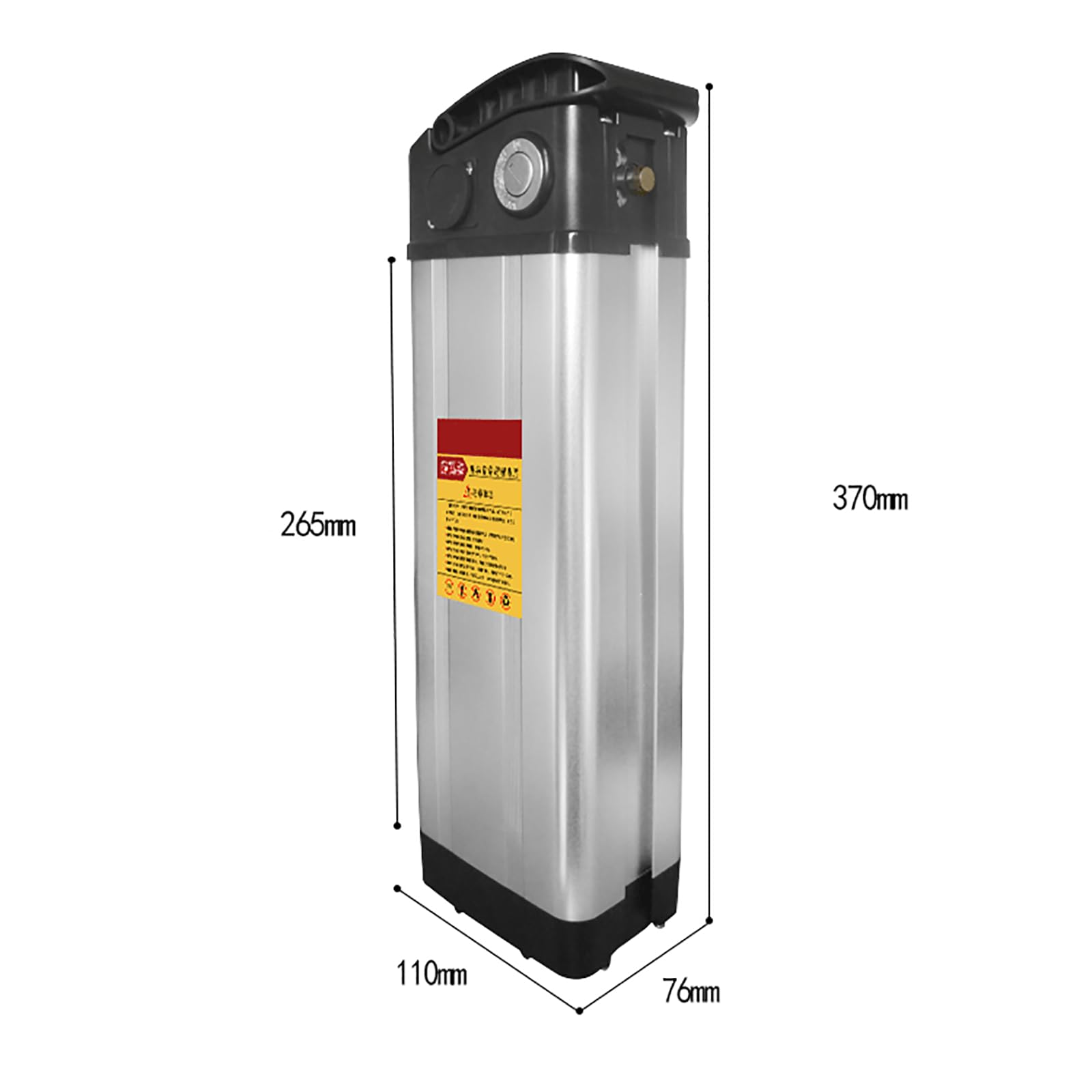 36V Batteria Silverfish E-Bike Batteria per bicicletta elettrica 8Ah -19.2Ah Batteria litio alta capacità con caricabatterie + BMS Per motori e-bike 36V,19.2AH