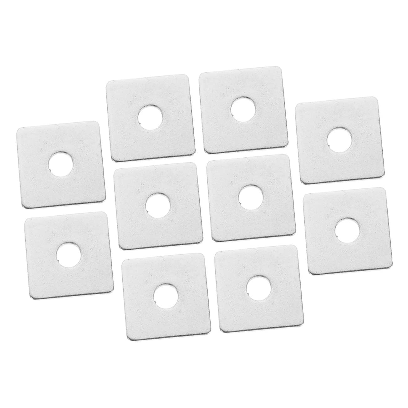 Cabilock 3sets Construction-use Square Washers Stainless Steel Square Washers Plate for Roof Trusses Channel 10pcs*3
