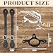 BrightRow 2 Pack Spurs for Cowboy Boots Men Women with 2 Pcs Leather Belt and Tie Down Straps, Stainless Steel Western English Horse Spurs with Rotatable Gear, Equestrian Accessories (Silver Simple)