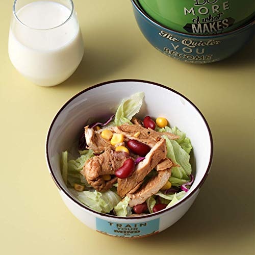 Lifver Soup Bowls, 24 Ounce Porcelain Cereal Bowls, Retro Style Bowl Set For Desserts, Side Salad, Oatmeal Pasta Rice, Sturdy And Deep, No Stain, Steam Dishwasher & Microwave Safe, Set Of 4 #TOP5
