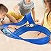 Imagen de MERIGLARE 4 Piezas Pista Flexible de Carreras de Coches de Juguete Armable con Rampas Dobles Y Circuito Portátil Material PP Adecuada para Niños Y Viajes en